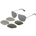 Ray-Ban Unisex 'RB3461 Flip Out Caravan' Interchangeable Aviator Sunglasses