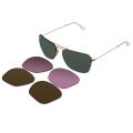 Ray-Ban Unisex 'RB3461 Flip Out Caravan' Interchangeable Aviator Sunglasses