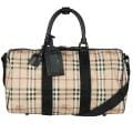 Burberry 'Crest' Plaid Duffle Bag