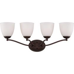 Nuvo Patton 4-light Prairie Bronze Vanity Fixture