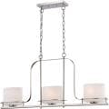 Nuvo Loren 3-light Polished Nickel Pendant