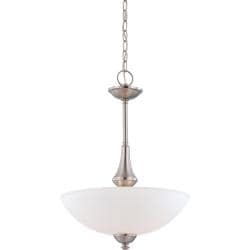 Nuvo 'Patton' 3-light Brushed Nickel Pendant