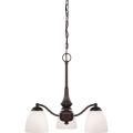 Nuvo Patton 3-light Prairie Bronze Chandelier