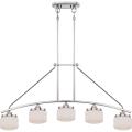 Nuvo 'Austin' 5-light Polished Nickel Pendant