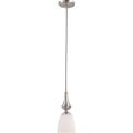 Nuvo 'Patton' 1-light Brushed Nickel Fluorescent Mini Pendant