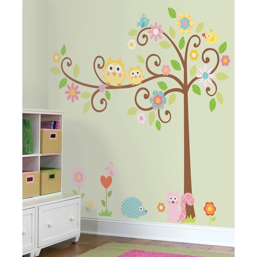 Roommates Scroll Tree Peel and Stick MegaPack Wall Decal