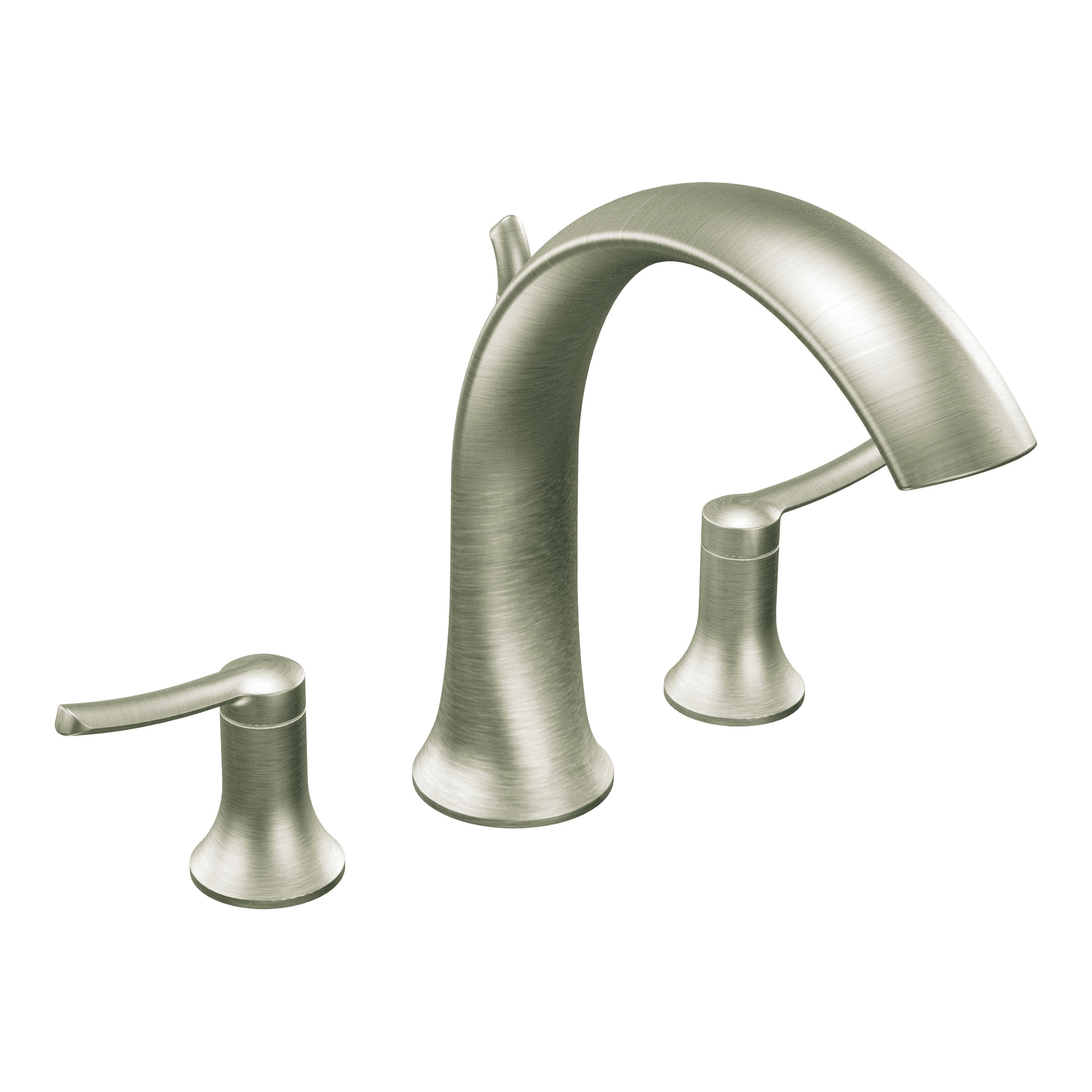 Moen Brushed Nickel Two-Handle High Arc Roman Tub Faucet