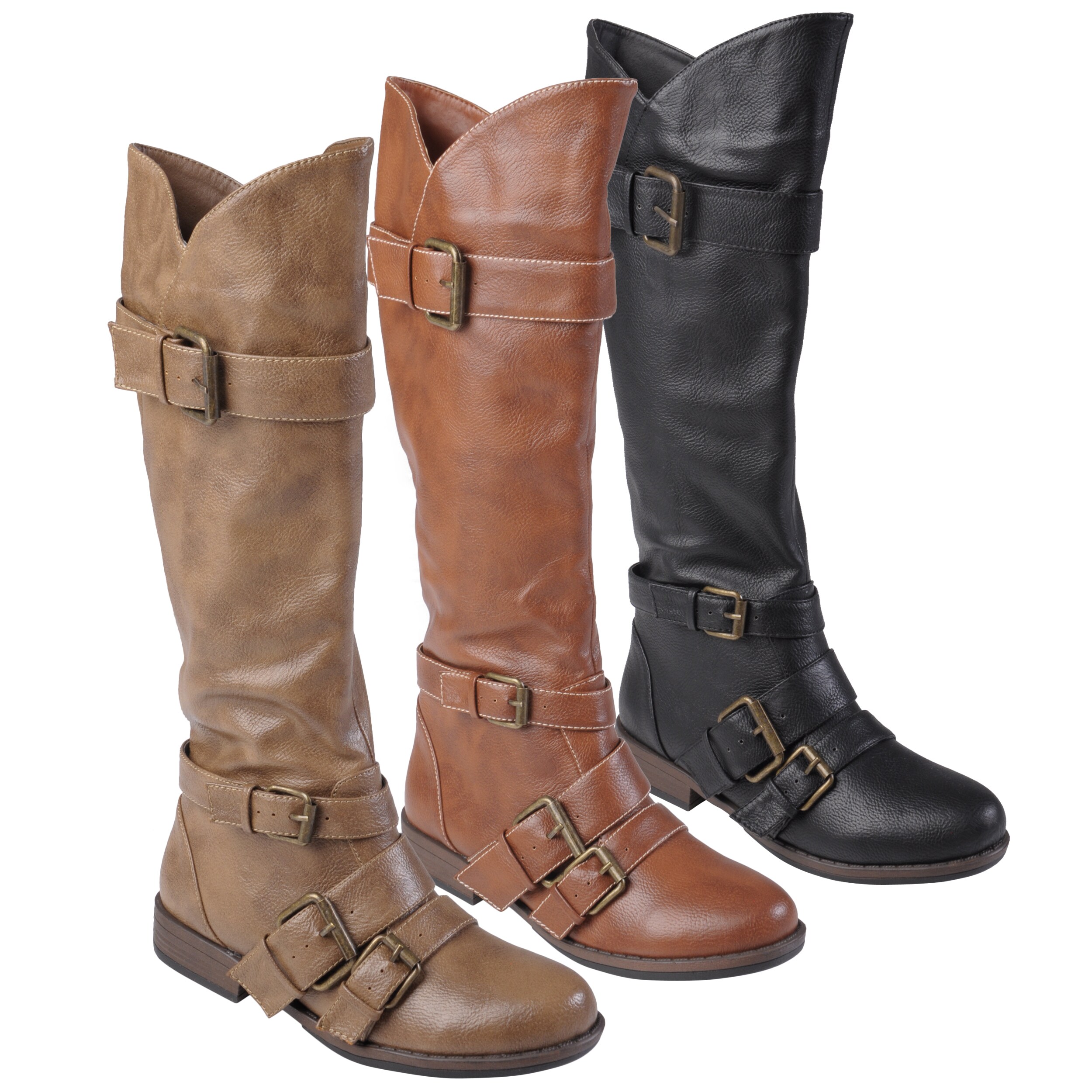 Hailey Jeans Co. Women's 'Rachel' Round Toe Buckle Detail Boots