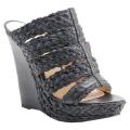 Women's Bronx Sa Leena Black Raffia/Vachetta Leather