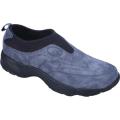 Men's Propet Wash & Wear Slip-On II Suede Denim Blue/Black
