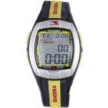 Diadora Men's Grey Dial Dual Time Display Black/ Yellow Rubber Digital Watch