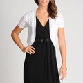 Lennie for Nina Leonard Women's Crochet Shrug