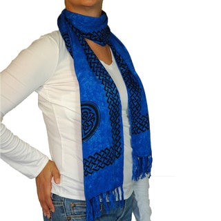 Blue Celtic Knot Scarf (Indonesia)