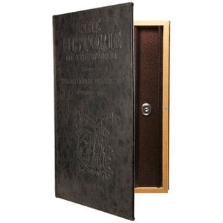 Large Antique Book Safe with Key Lock
