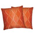 Lush Decor Orange Swirl Decorative Pillows (Set of 2)