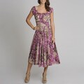 Grace Elements Women's Floral Patchwork Cotton Dress