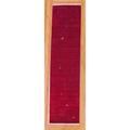 Indo Hand-knotted Dark Red/ Orange Gabbeh Wool Runner (2'6 x 10')