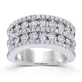 10k White Gold 1 1/2 ct TDW Ladies Diamond Band (H-I, I1-I2)