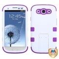 BasAcc Rubber White/ Purple Tuff Hybrid Case For Samsung� Galaxy S3