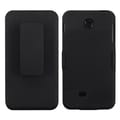 BasAcc Rubberized Black Hybrid Holster for LG P870 Escape