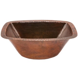 Hand-made 17-inch Copper Bathroom Sink