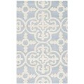 Safavieh Handmade Cambridge Moroccan Light Blue Wool Rug (2'6 x 4')