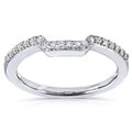14k Gold 1/6 ct TDW Women's Contoured Diamond Wedding Band (G-H, I1-I2)