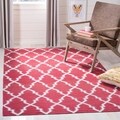 Hand-woven Moroccan Dhurrie Light Blue Wool Rug (2'6 x 10')