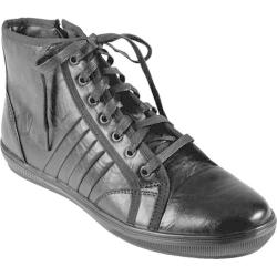 Men's Boston Traveler High Top Lace-up Sneakers Black