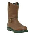 Men's McRae Industrial 10in Insulated Steel Toe Oil Field Wellington MR854 Brown Tumbled Leather