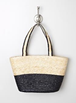 Magid Stripe straw tote