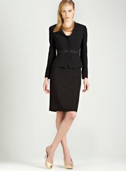 Tahari Black skirt suit
