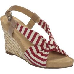 Women's Aerosoles Plush Pillow Red Stripe