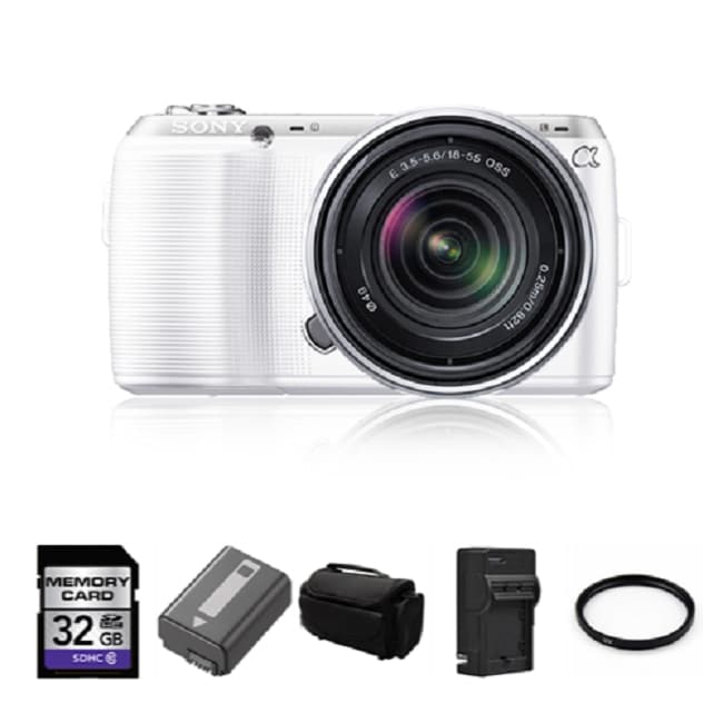 Sony DSLR Alpha NEX-C3 Camera with 18-55mm Lens Bundle