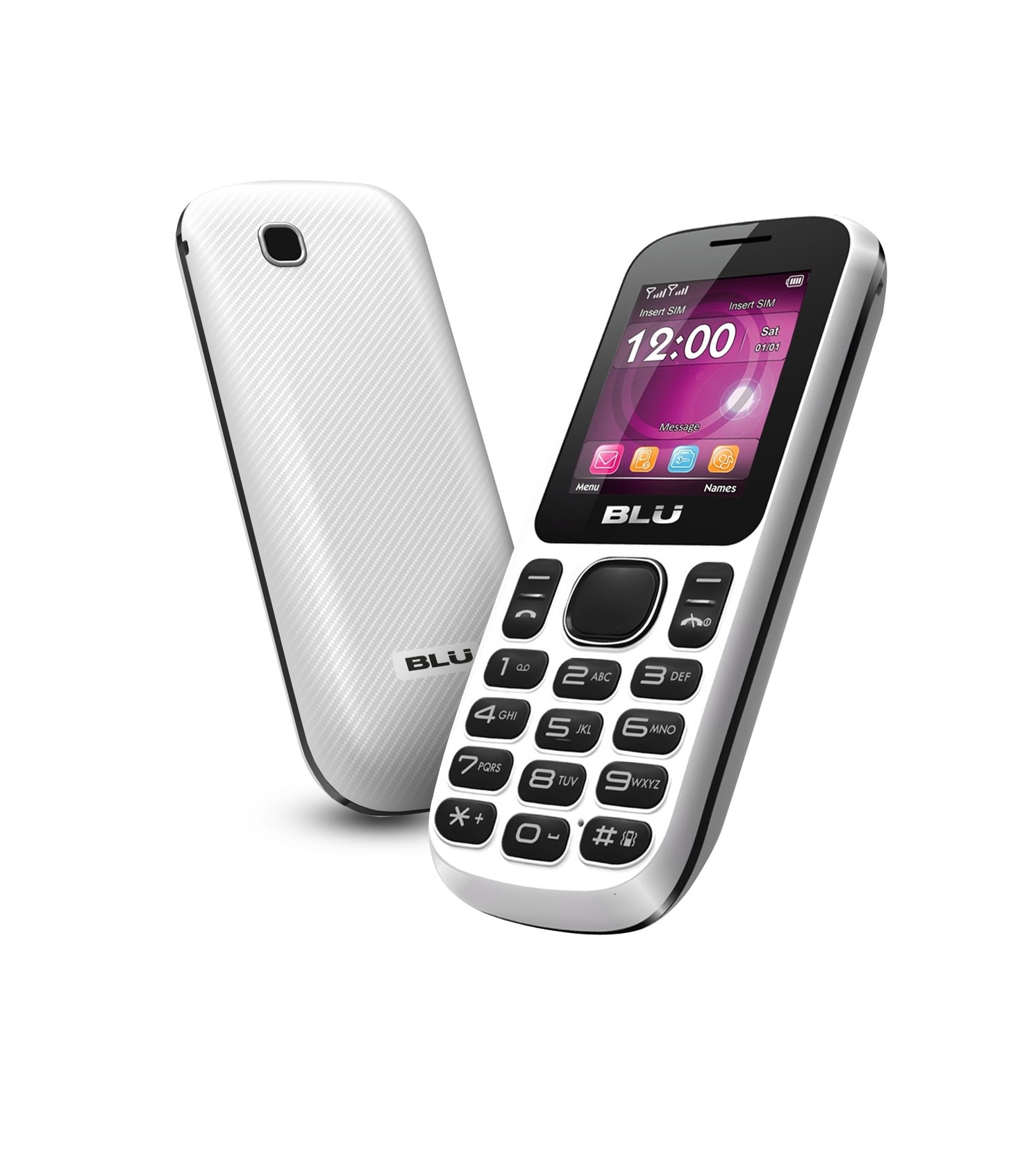 BLU Jenny T172i GSM Unlocked Dual SIM Cell Phone - White