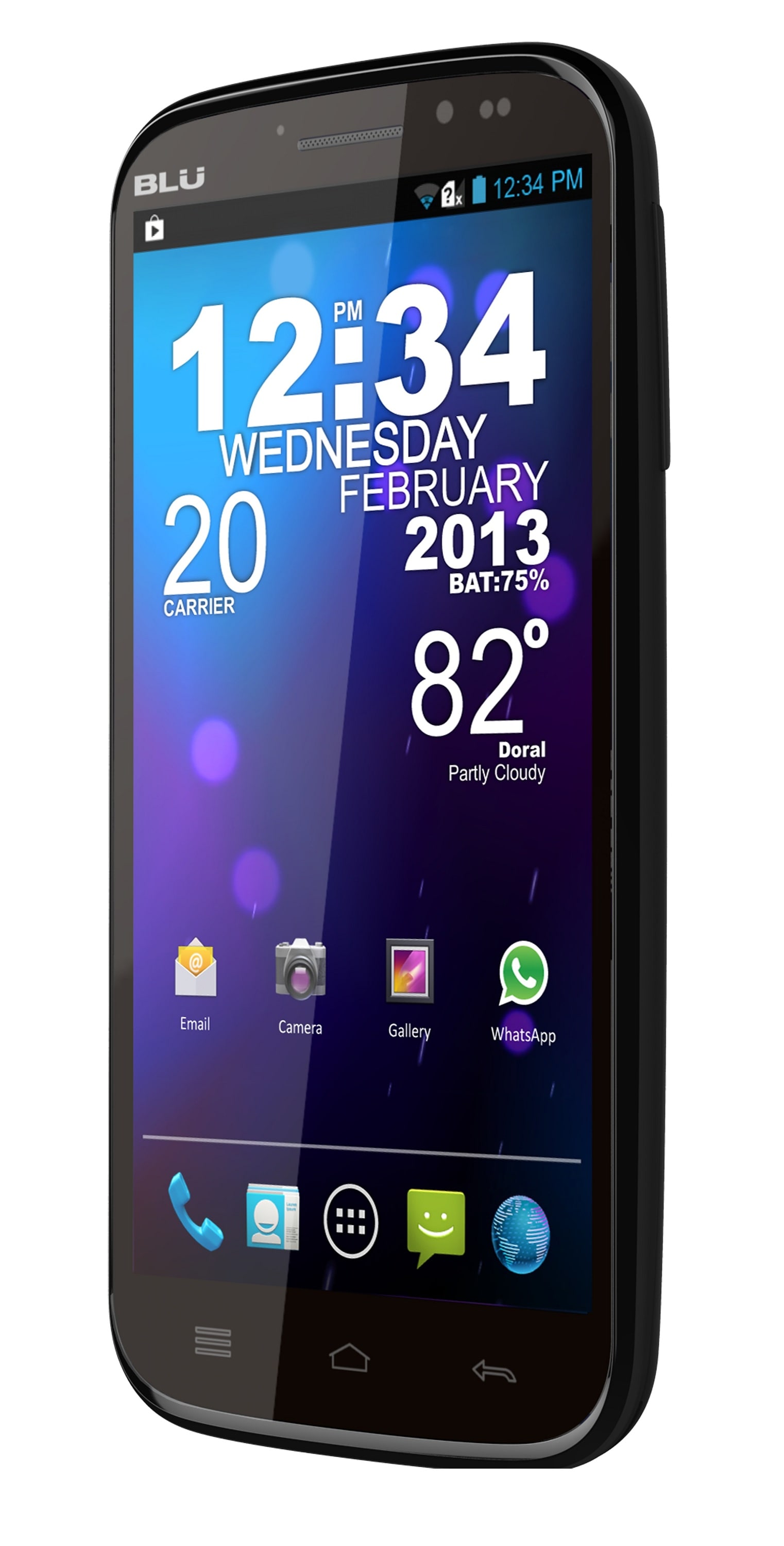 BLU Studio 5.3 II D550i GSM Unlocked Android Cell Phone - Black