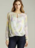 Jaye.e. Printed Drape Blouse