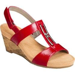Women's A2 by Aerosoles Lightbulb Red Synthetic Patent
