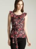 French Connection Phoenix Ruffle Neck Dress