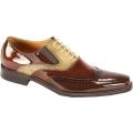 Men's Giorgio Venturi 6296 Chocolate Brown/Light Brown/Beige Polished Leather