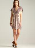 Angie Kimono Sleeve Printed Dress