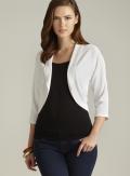Joseph A White Dolman Sleeve Cropped Flyaway Cardigan