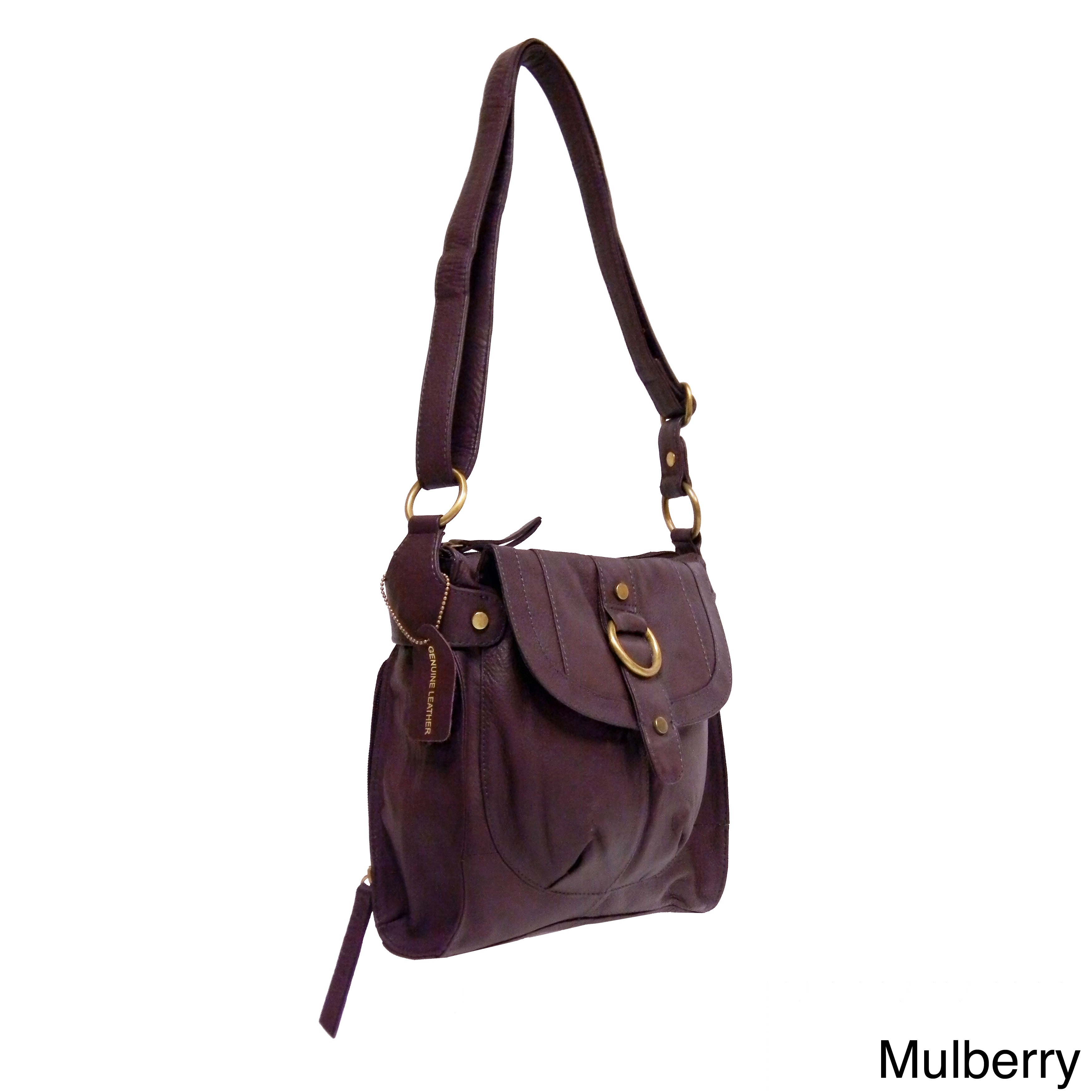 Great American Leather 'Audrey' Small Crossbody Bag Overstock