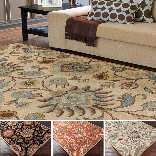 Hand-tufted Alameda Traditional Floral Wool Area Rug (8&#39; x 10&#39;) - Overstock Shopping - Great ...