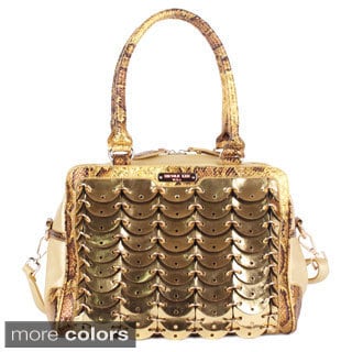 Nicole Lee Handbag Audriana Sequins Letters Purse Blue