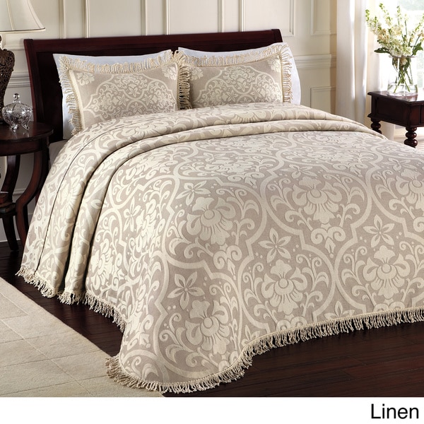 All Over Brocade Cotton Quilt With Optional Sham Sold Separately 