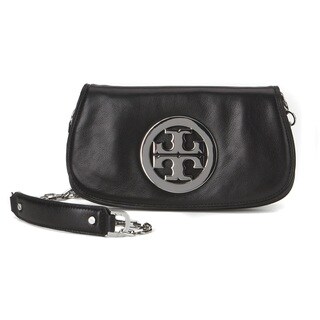 tory burch clutch silver