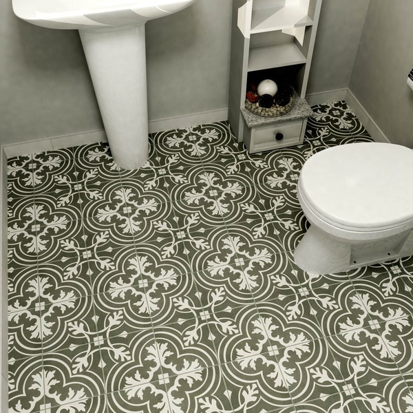 SomerTile 7.75x7.75-inch Thirties Classic Ceramic Floor and Wall Tile (Case of 25)