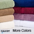 Calcot Supima Zero Twist Foldover Edging Cotton Bath Sheets (Set of 2)