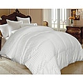 Damask Stripe Extra Warmth White Down Comforter